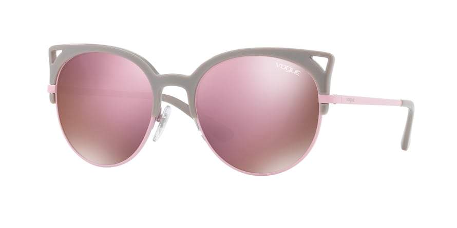 Vogue VO5137S Round Sunglasses  25385R-GREY 55-19-135 - Color Map grey