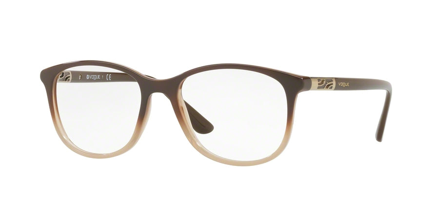 Vogue VO5168 Square Eyeglasses  2560-OPAL BROWN GRADIENT BROWN 52-17-140 - Color Map brown