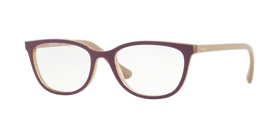 Vogue VO5192 Pillow Eyeglasses  2592-TOP DK VIOLET/YELLOW GLITTER 53-17-140 - Color Map violet