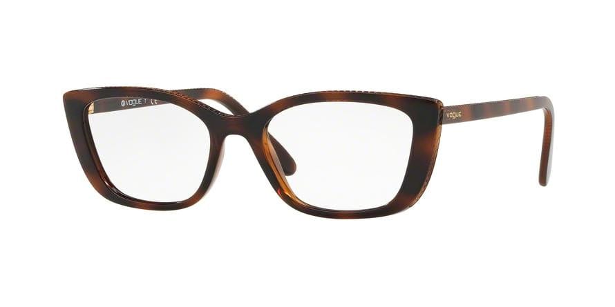 Vogue VO5217 Irregular Eyeglasses  2386-HAVANA 53-17-140 - Color Map havana