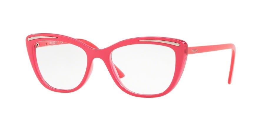 Vogue VO5218 Cat Eye Eyeglasses  2620-TOP FUXIA/FUXIA TRANSPARENT 50-17-140 - Color Map pink