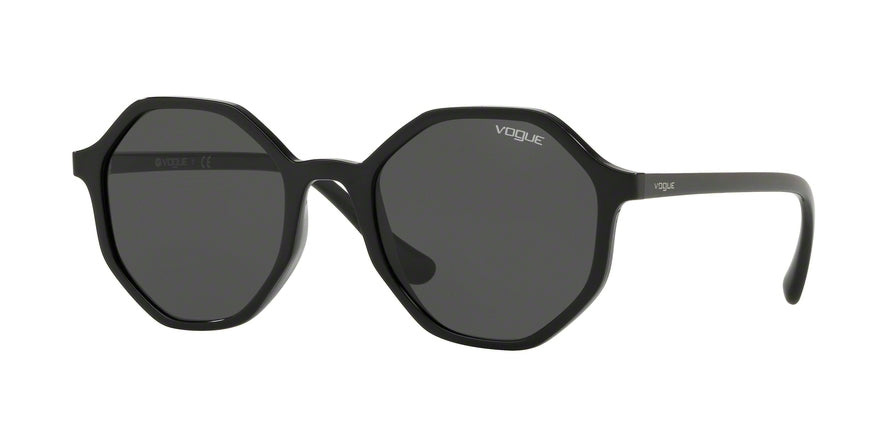 Vogue VO5222S Irregular Sunglasses  W44/87-BLACK 52-20-140 - Color Map black