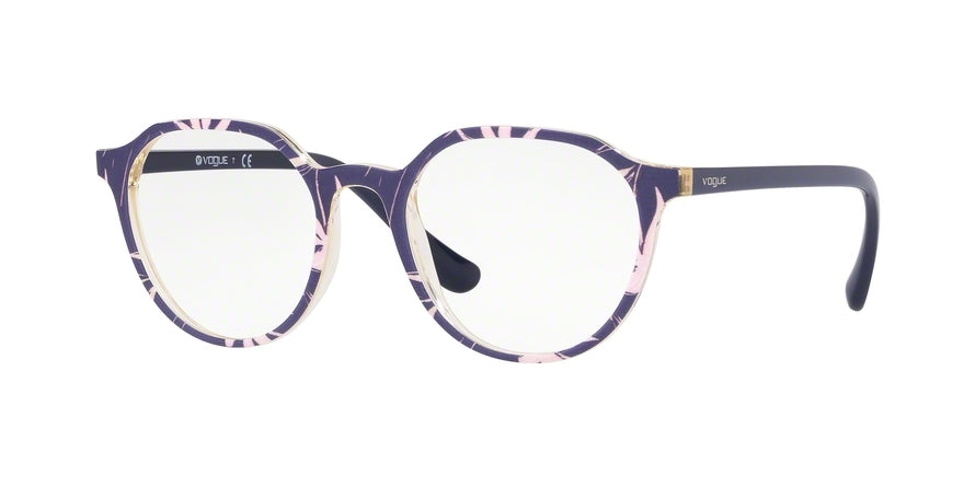 Vogue VO5226 Irregular Eyeglasses  2696-TOP BLUE/TEXTURE PINK YELLOW 48-19-140 - Color Map multi