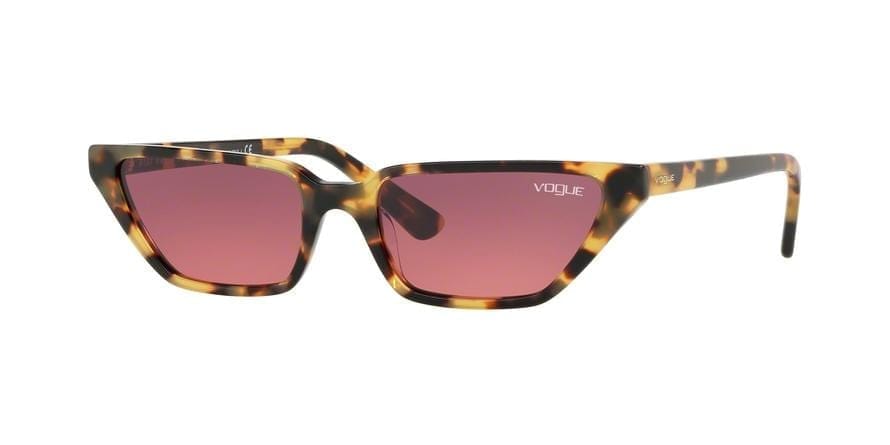 Vogue VO5235S Cat Eye Sunglasses  260520-BROWN YELLOW TORTOISE 53-17-140 - Color Map havana