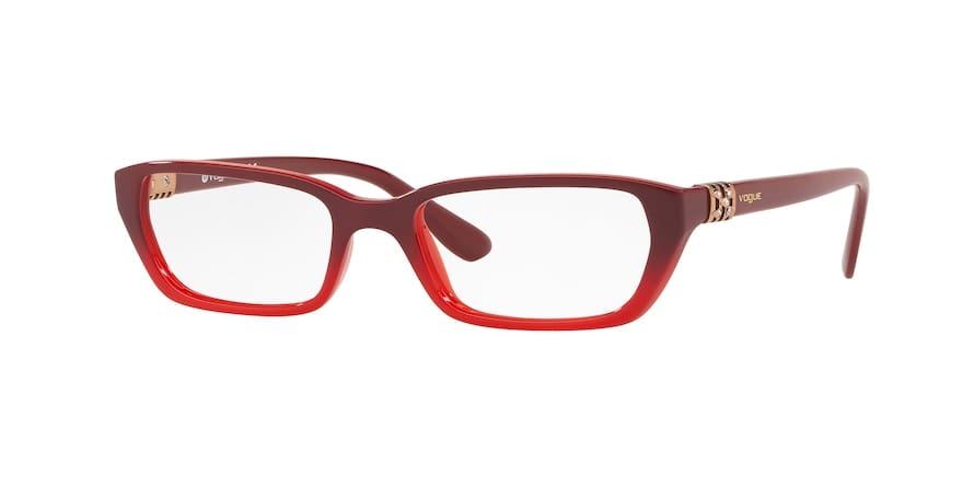Vogue VO5241B Rectangle Eyeglasses  2669-TOP RED GRADIENT OPAL CORAL 50-17-135 - Color Map purple/reddish