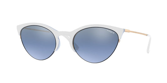 Vogue VO5287S Cat Eye Sunglasses  27577C-TOP WHITE/AZURE 54-22-140 - Color Map white