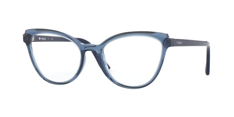 Vogue VO5291F Butterfly Eyeglasses  2760-TRANSPARENT BLUE 54-17-140 - Color Map blue