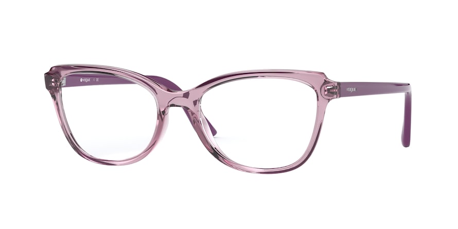 Vogue VO5292 Pillow Eyeglasses  2765-TOP TRANSPARENT VIOLET/VIOLET 53-18-140 - Color Map violet