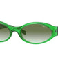 Vogue VO5315S Oval Sunglasses  28028E-TRANSPARENT GREEN 53-18-125 - Color Map green
