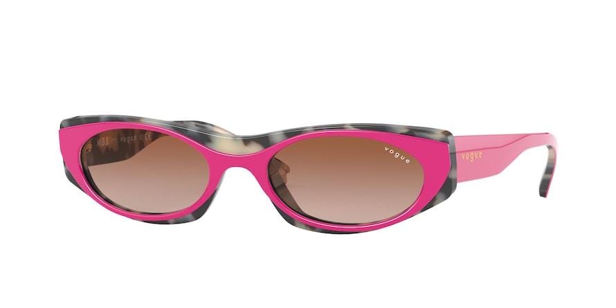 Vogue VO5316S Pillow Sunglasses  281513-TOP PINK/GREY HAVANA 52-19-135 - Color Map pink