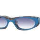 Vogue VO5316S Pillow Sunglasses  2817X0-TOP BLUE/MULTICOLOR HAVANA 52-19-135 - Color Map blue