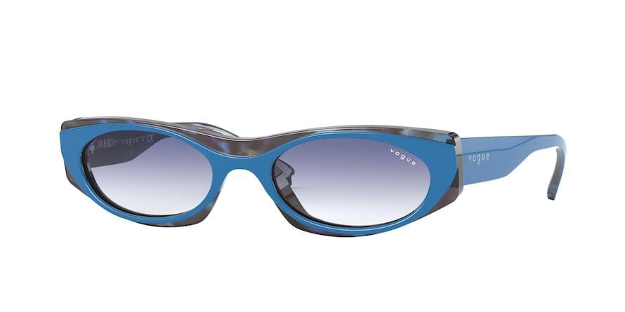 Vogue VO5316S Pillow Sunglasses  2817X0-TOP BLUE/MULTICOLOR HAVANA 52-19-135 - Color Map blue