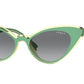 Vogue VO5317S Cat Eye Sunglasses  281011-TOP GREEN/TRANSPARENT BEIGE 49-17-135 - Color Map green