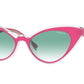 Vogue VO5317S Cat Eye Sunglasses  28128E-TOP PINK/CRYSTAL 49-17-135 - Color Map pink