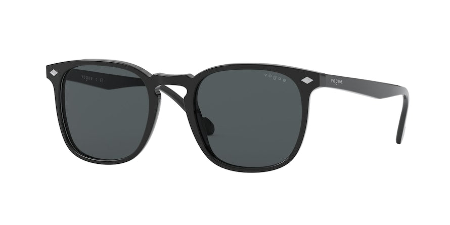 Vogue VO5328S Square Sunglasses  W44/87-BLACK 49-20-145 - Color Map black