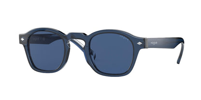 Vogue VO5329S Square Sunglasses  276080-TRANSPARENT BLUE 45-24-145 - Color Map blue