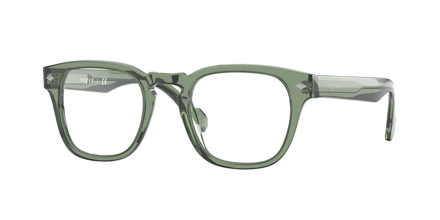 Vogue VO5331 Square Eyeglasses  2821-TRANSPARENT GREEN 47-21-145 - Color Map green