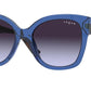 Vogue VO5338S Pillow Sunglasses  28304Q-TRANSPARENT BLUE 54-19-140 - Color Map blue