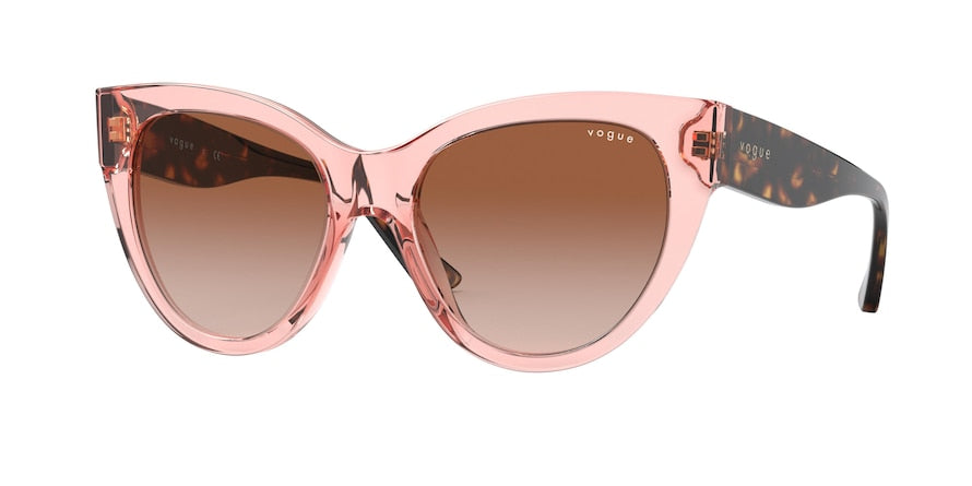 Vogue VO5339S Cat Eye Sunglasses  282813-TRANSPARENT PINK 52-18-140 - Color Map pink