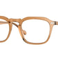 Vogue VO5348 Square Eyeglasses  2855-TRANSPARENT CARAMEL 51-20-145 - Color Map light brown
