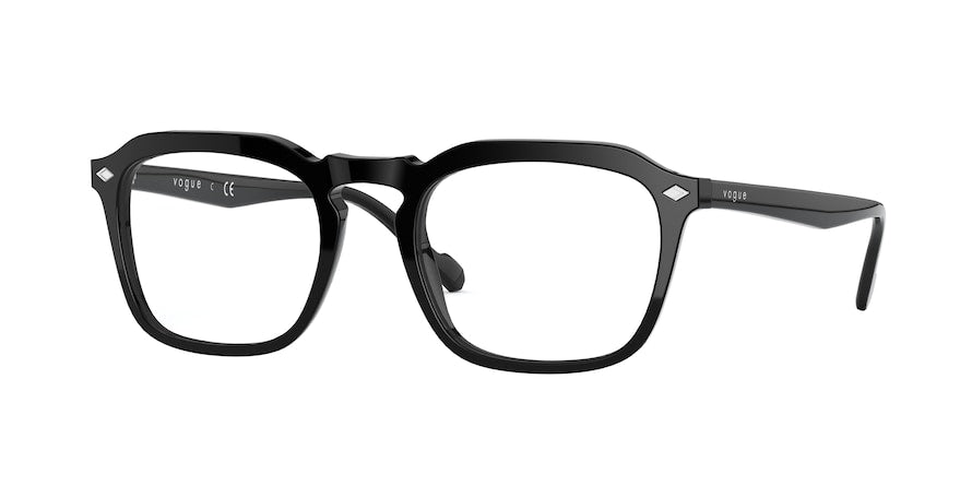Vogue VO5348 Square Eyeglasses  W44-BLACK 51-20-145 - Color Map black