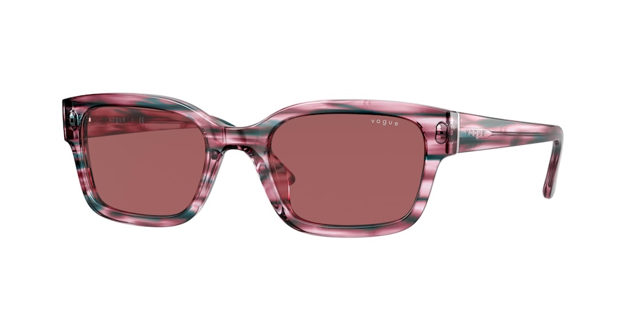 Vogue VO5357S Pillow Sunglasses  286869-PINK STRIPED BLUE 51-20-140 - Color Map pink