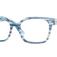 Vogue VO5358 Pillow Eyeglasses  2870-STRIPED BLUE 53-16-140 - Color Map blue