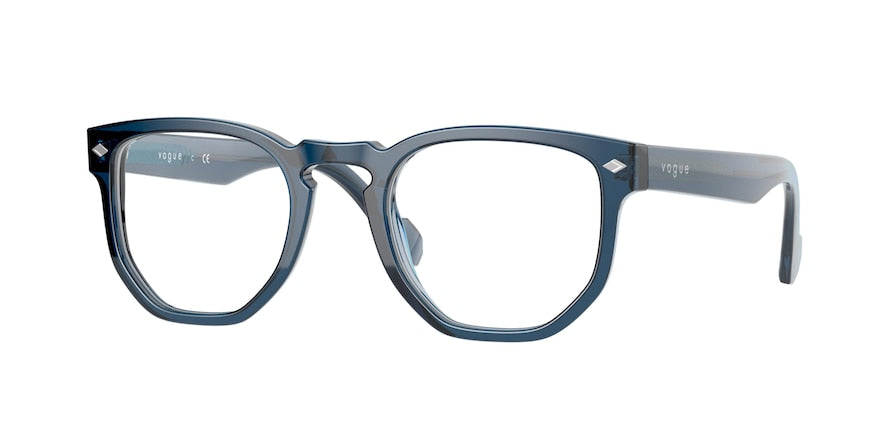 Vogue VO5360 Irregular Eyeglasses  2760-TRANSPARENT BLUE 49-22-145 - Color Map blue