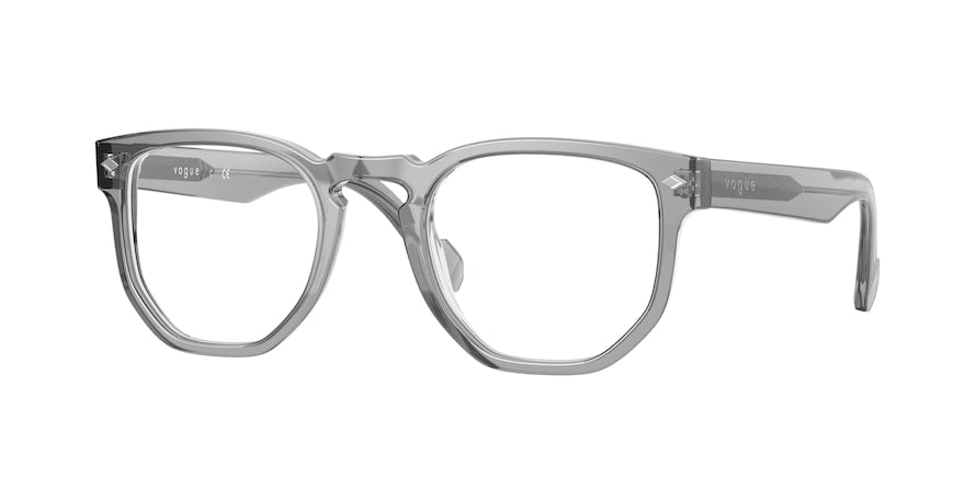 Vogue VO5360 Irregular Eyeglasses  2820-TRANSPARENT GREY 49-22-145 - Color Map grey