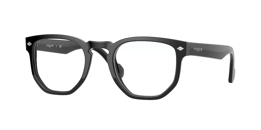 Vogue VO5360 Irregular Eyeglasses  W44-BLACK 47-22-145 - Color Map black