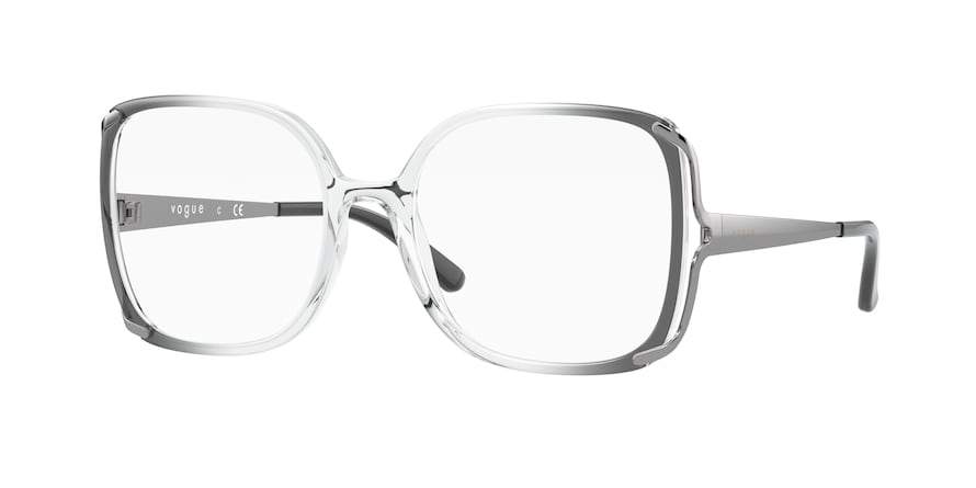 Vogue VO5362 Pillow Eyeglasses  2878-CLEAR GRADIENT DARK GREY 54-18-140 - Color Map grey