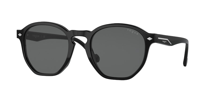 Vogue VO5368S Irregular Sunglasses  W44/87-BLACK 53-21-145 - Color Map black