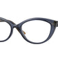Vogue VO5375 Cat Eye Eyeglasses  2762-TRANSPARENT BLUE 53-17-140 - Color Map blue