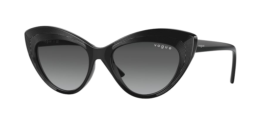 Vogue VO5377S Cat Eye Sunglasses  W44/11-BLACK 52-17-140 - Color Map black