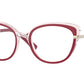 Vogue VO5383B Butterfly Eyeglasses  2931-TOP FUCHSIA/TRANSPARENT PINK 52-18-135 - Color Map purple/reddish