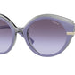 Vogue VO5385SB Oval Sunglasses  29374Q-TOP VIOLET/TRANSPARENT GREY 53-19-135 - Color Map violet