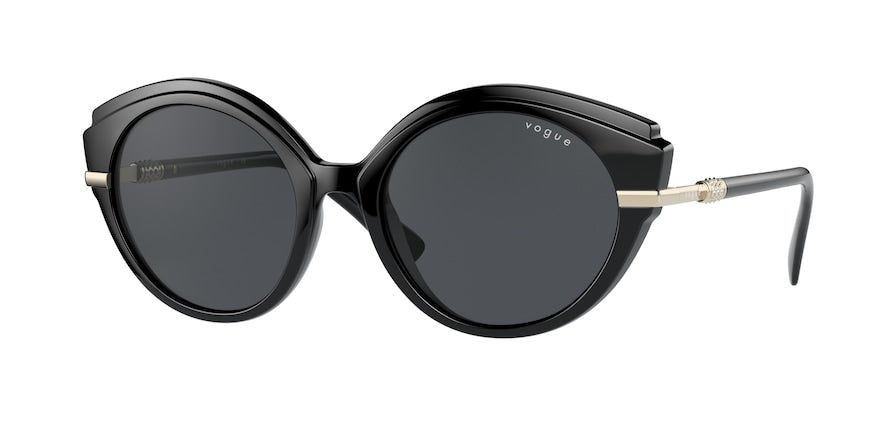 Vogue VO5385SB Oval Sunglasses  W44/87-BLACK 53-19-135 - Color Map black