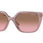 Vogue VO5386S Rectangle Sunglasses  285714-TRANSPARENT BROWN 54-17-140 - Color Map light brown