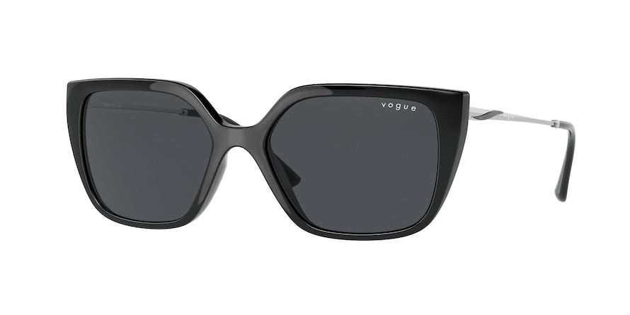 Vogue VO5386S Rectangle Sunglasses  W44/87-BLACK 54-17-140 - Color Map black