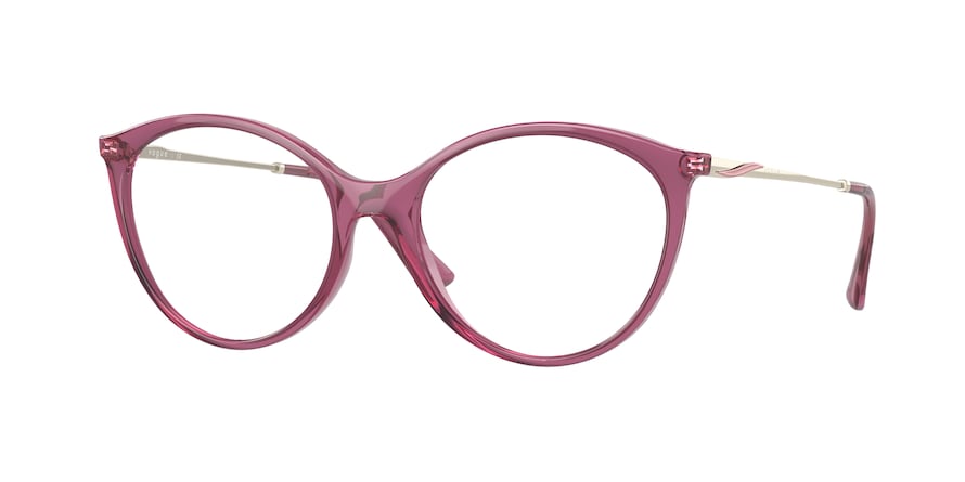 Vogue VO5387 Oval Eyeglasses  2798-TRANSPARENT PURPLE 53-17-140 - Color Map purple/reddish