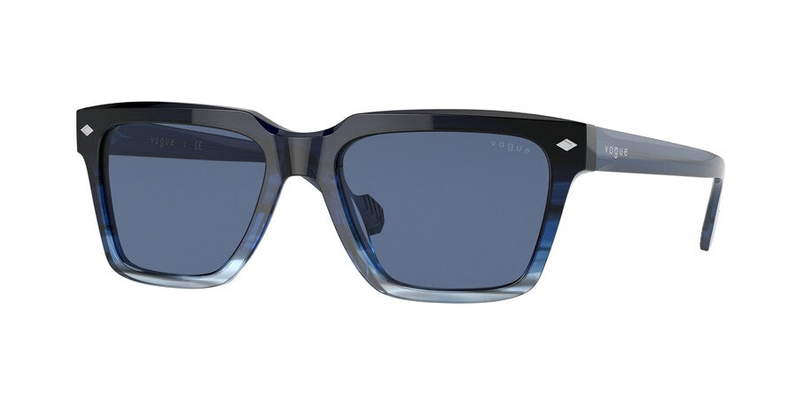 Vogue VO5404S Rectangle Sunglasses  297180-GRADIENT BLUE 54-18-145 - Color Map blue