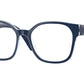 Vogue VO5407 Square Eyeglasses  2958-TOP BLUE/FLOWERS BLUE 51-17-140 - Color Map blue