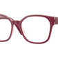 Vogue VO5407 Square Eyeglasses  2960-TOP BORDEAUX/FLOWERS RED 51-17-140 - Color Map bordeaux
