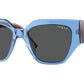 Vogue VO5409S Irregular Sunglasses  295187-TRANSPARENT BLUE 52-18-140 - Color Map blue