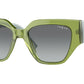 Vogue VO5409S Irregular Sunglasses  295311-TRANSPARENT GREEN 52-18-140 - Color Map green