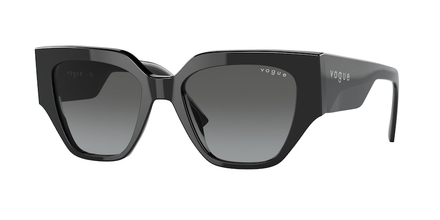 Vogue VO5409S Irregular Sunglasses  W44/11-BLACK 52-18-140 - Color Map black