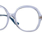 Vogue VO5412 Square Eyeglasses  2925-TRANSPARENT LILAC 54-19-140 - Color Map light blue