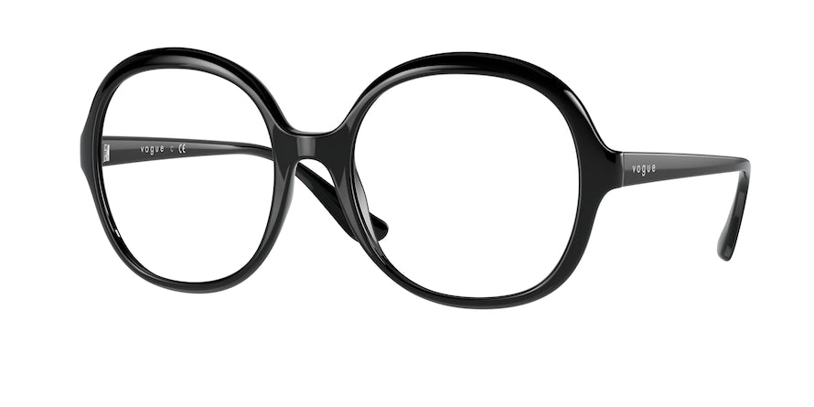 Vogue VO5412 Square Eyeglasses  W44-BLACK 51-19-140 - Color Map black