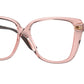 Vogue VO5413F Butterfly Eyeglasses  2828-TRANSPARENT PINK 54-14-140 - Color Map pink