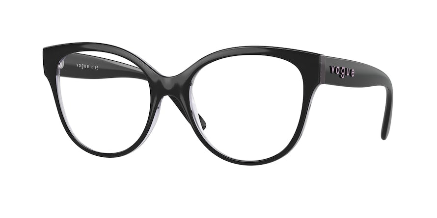Vogue VO5421 Phantos Eyeglasses  2992-TOP BLACK /SERIGRAPHY 53-18-140 - Color Map black